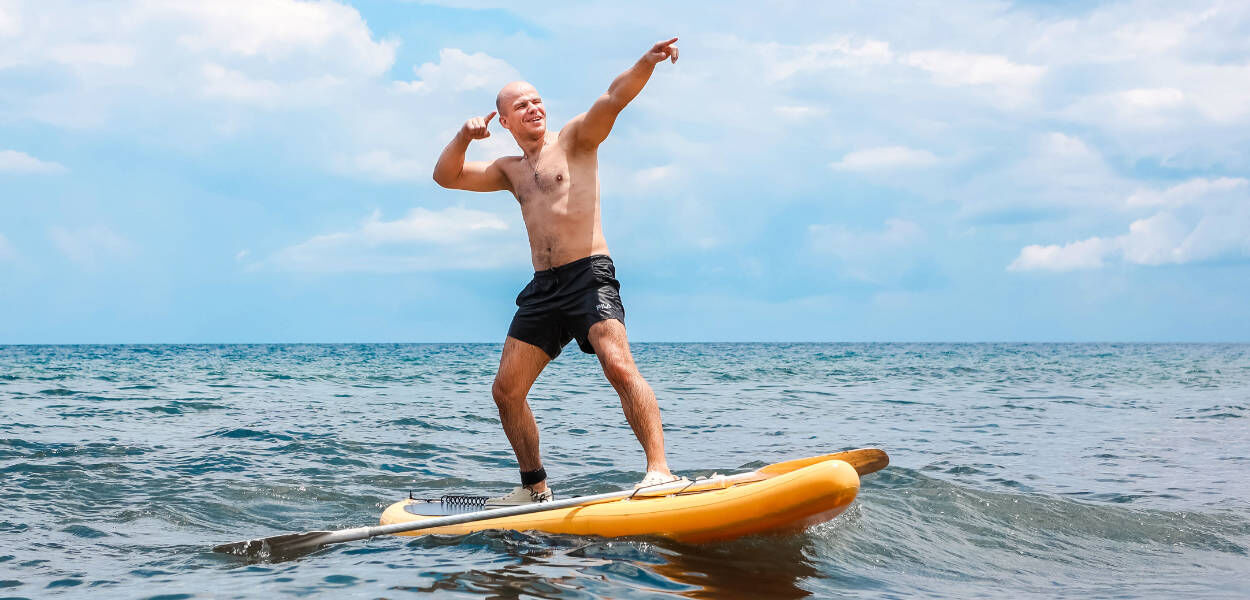 Suppen met wind en golven tijdens een langere tocht